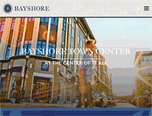Tablet Screenshot of bayshoretowncenter.com